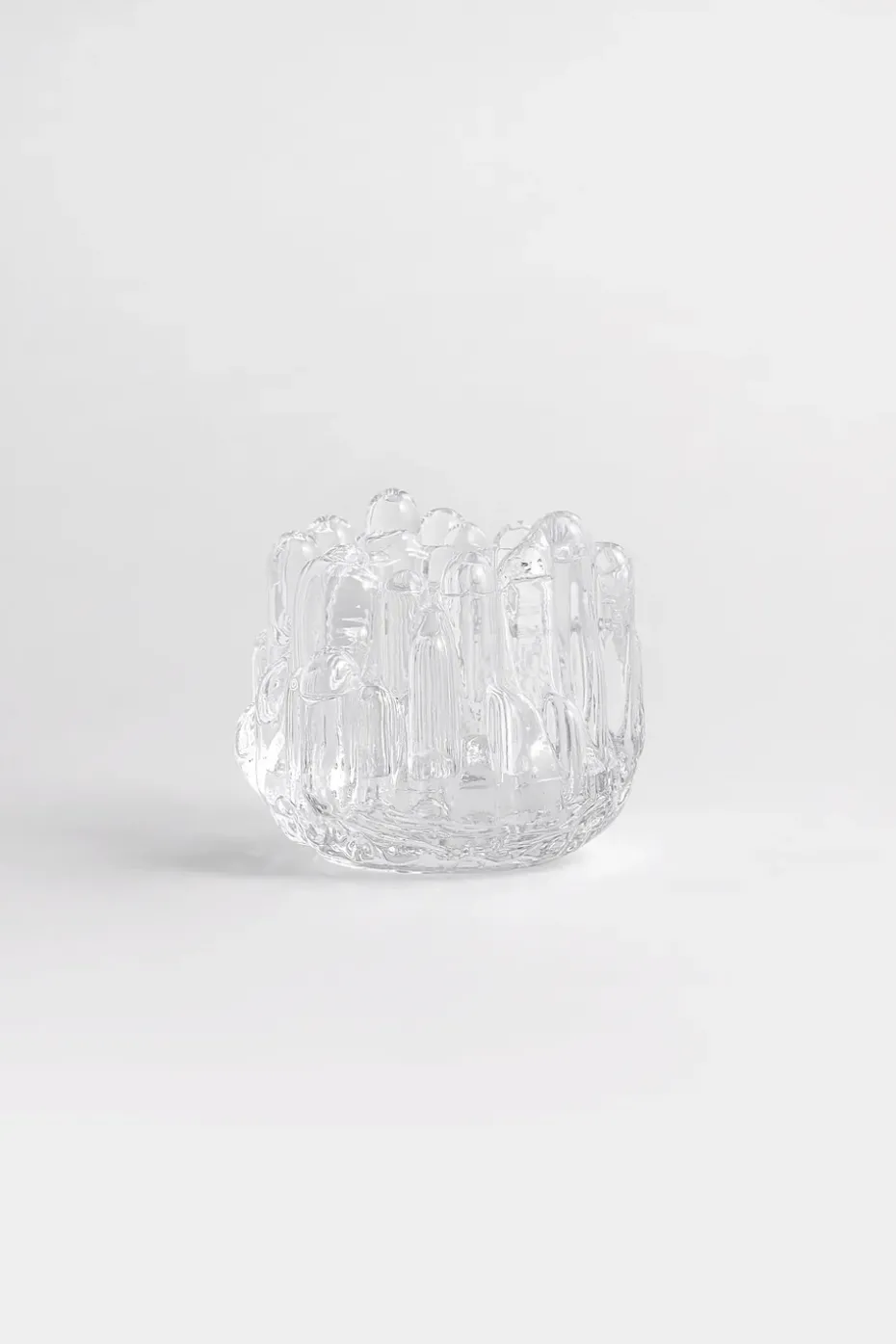 Polar candle holder 86 mm, Clear
