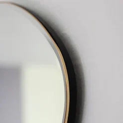 Pond mirror large, Brass
