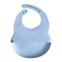 Poppy bib, Pale blue
