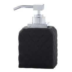 Portia soap dispenser, Black-silver