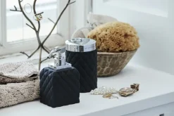 Portia soap dispenser, Black-silver