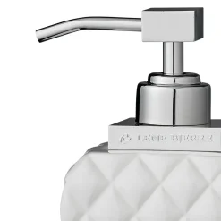 Portia soap dispenser, white-silver
