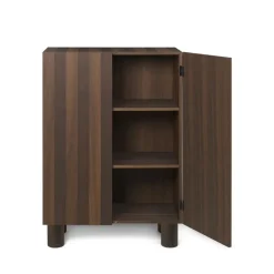 Post cabinet, Oak smoked. with doorar