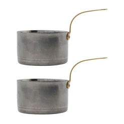 Presentation mini saucepan Ø10 cm 2-packn, Silver finish