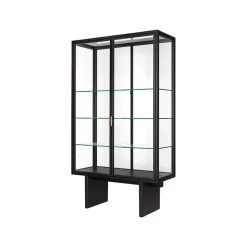 Private display cabinet, Glass. brown-black stained oak