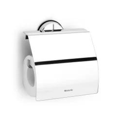 Profile toilet roll holder, brilliant steel