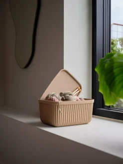 Pulp storage box 23x32 cm 2-pack, Natural Brown