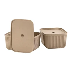 Pulp storage box 23x32 cm 2-pack, Natural Brown