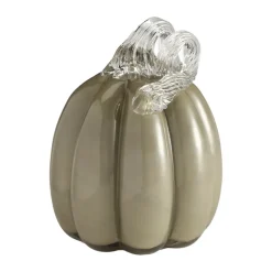 Pumpkin decoration 14 cm, Khaki