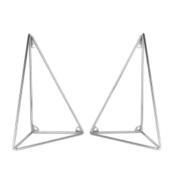 Pythagoras brackets, 2-pack, chrome