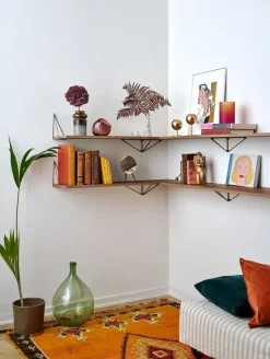 Pythagoras shelf, Large, walnut