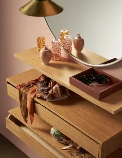 Pythagoras shelf, oak