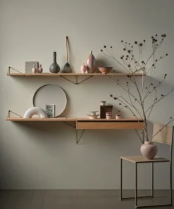 Pythagoras shelf, oak