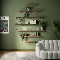 Pythagoras shelf, walnut