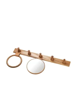 Q4 Allé Scarf ring, Oak nature lacquered