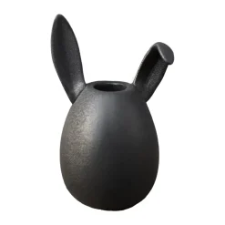Rabbit candlestick 13 cm, Cast iron