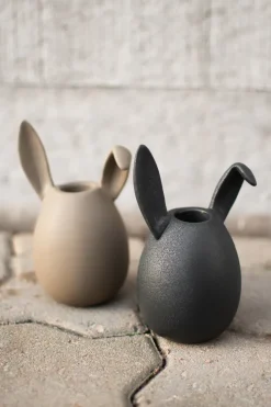 Rabbit candlestick 13 cm, Cast iron