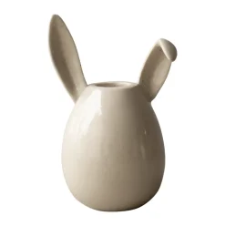 Rabbit candlestick 13 cm, Vanilla