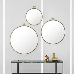 Randaccio Mirror, Antique brass, large