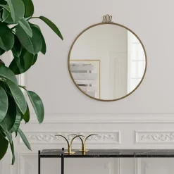 Randaccio Mirror, Antique brass, large