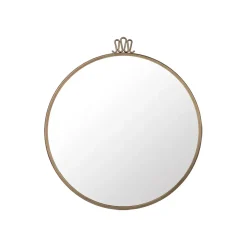 Randaccio Mirror, Antique brass, medium