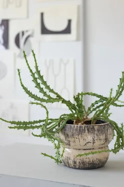 Raw flowerpot Ø17 cm, Off-white