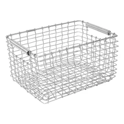 Rectangular 15 storage basket, Galvanised steel
