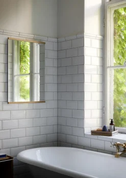 Rectangular wall mirror 50x70 cm, Oak