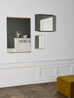 Rectangular wall mirror 70x100 cm, Oak