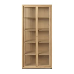 Reed display cabinet 70x155 cm, Natural oak