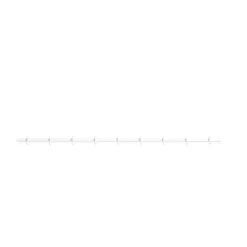Relief hook rack large 123 cm, White