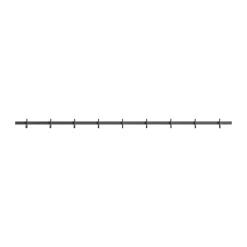 Relief hook rack large 123 cm, Grey