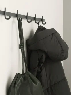 Relief hook rack large 123 cm, Grey