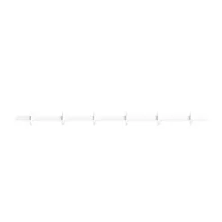 Relief hook rack medium 82 cm, White