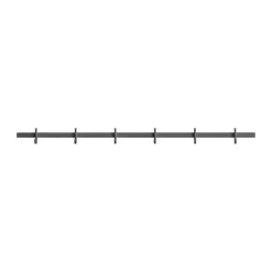 Relief hook rack medium 82 cm, Grey