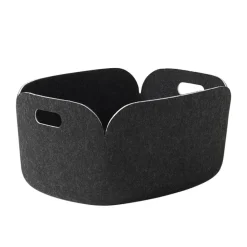 Restore storage basket, Black melange (black)