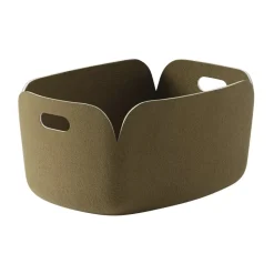Restore storage basket, Brown Green