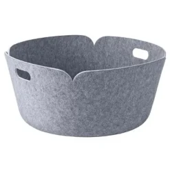 Restore storage basket round, Grey