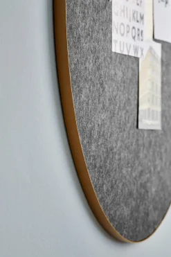 Retell pinboard Ø80 cm, Black-brass