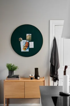Retell pinboard Ø80 cm, Green-brass