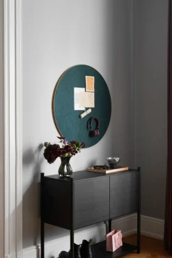 Retell pinboard Ø80 cm, Green-brass