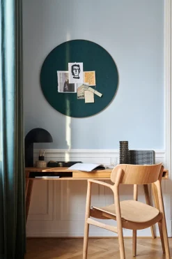 Retell pinboard Ø80 cm, Green-brass