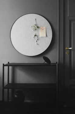Retell pinboard Ø80 cm, Light grey