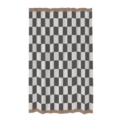 Retro shower curtain 150x200 cm, Dark grey