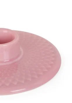 Rhombe candle holder 3 cm, Pink