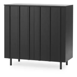 Rib cabinet 96x98.5 cm, Soft Black