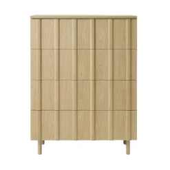 Rib dresser 4 drawers, Oak