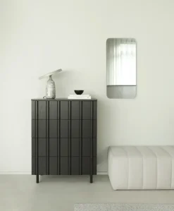 Rib dresser 4 drawers, Soft Black