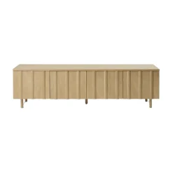 Rib sideboard low, Oak