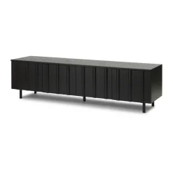 Rib sideboard low, Soft Black